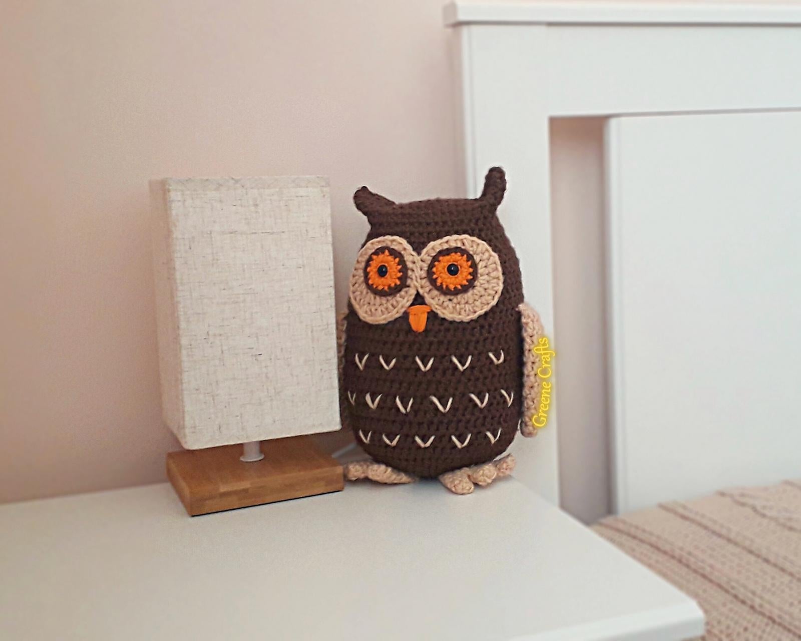Forest Owl - Toy or Doorstop Crochet Pattern