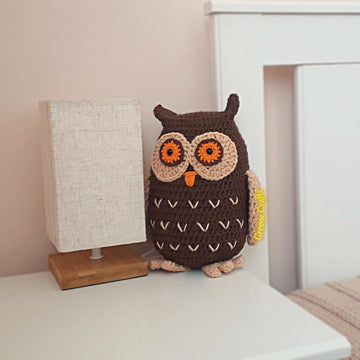 Forest Owl - Toy or Doorstop Crochet Pattern
