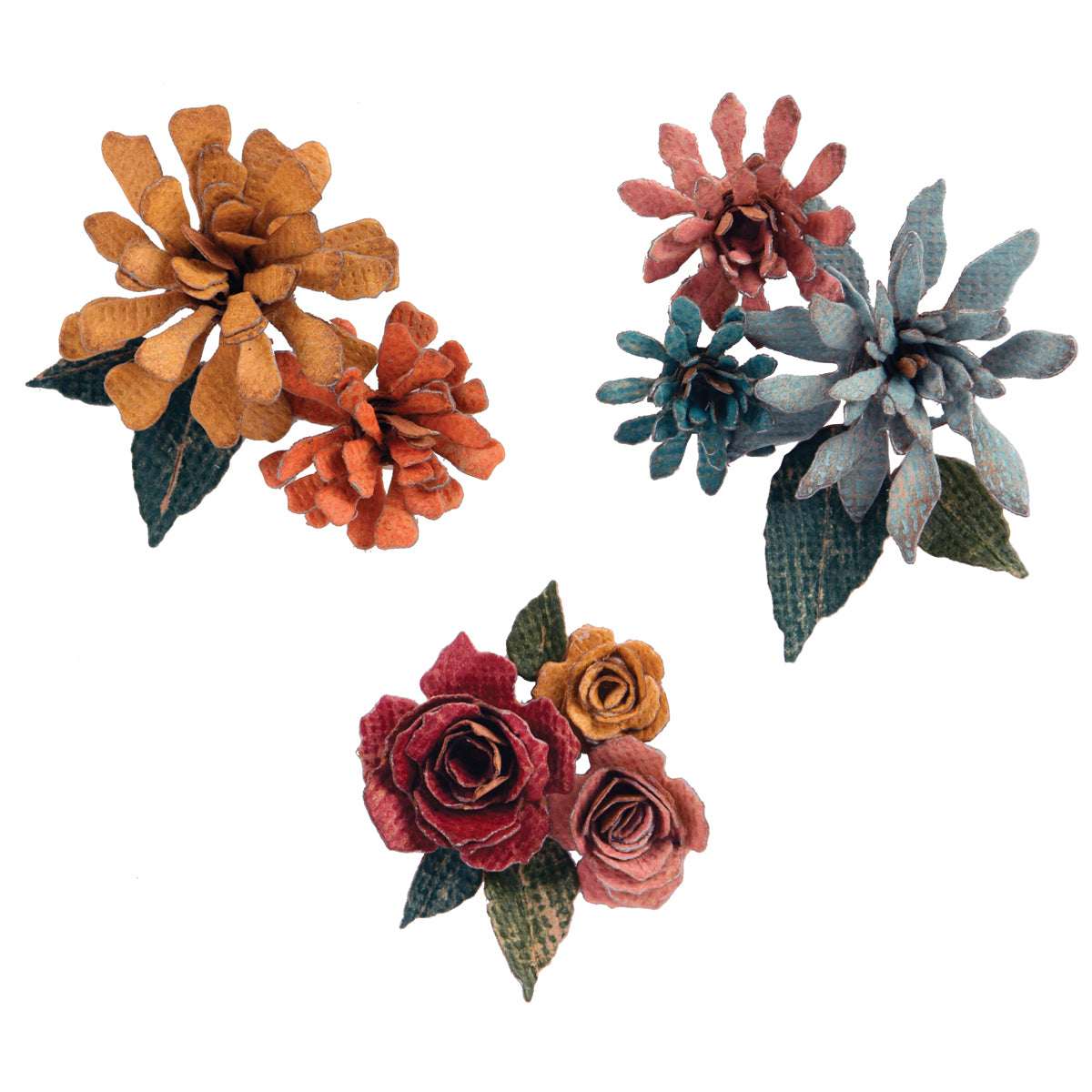 Sizzix Thinlits Dies By Tim Holtz 15/Pkg - Tiny Tattered Florals