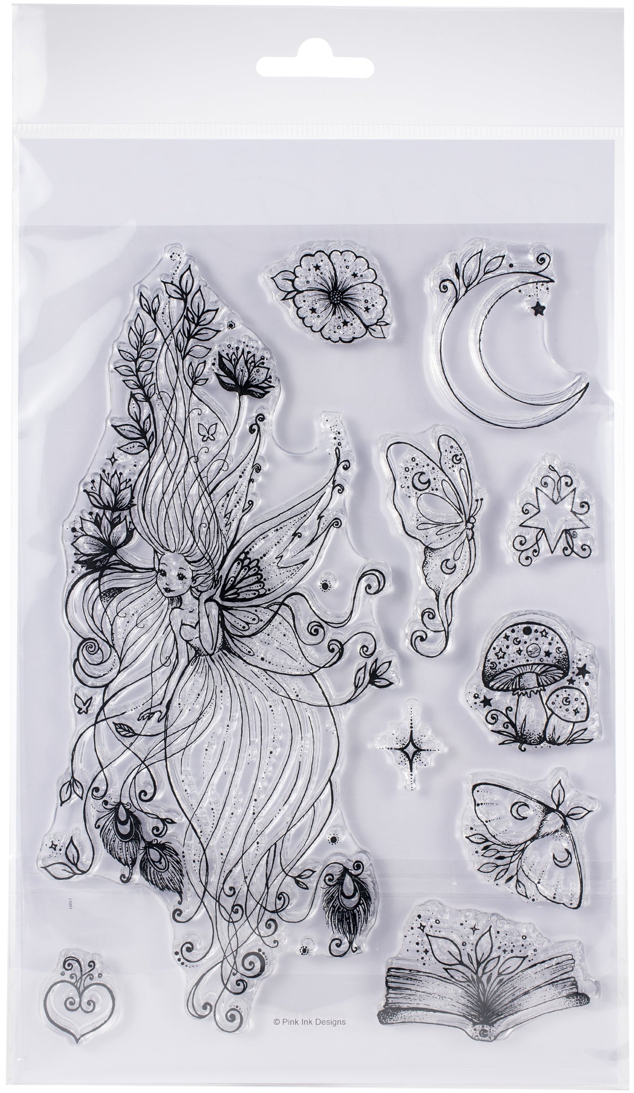 Creative Expressions Pink Ink Designs A5 Clear Stamp Set - Luna Fairy