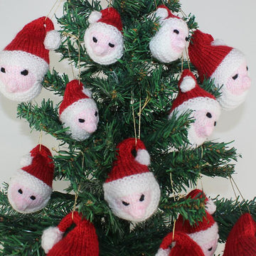 Santa Head Christmas Tree Baubles