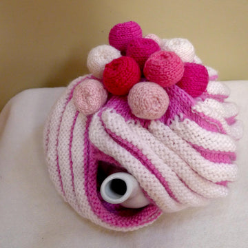 Strawberry Swirl Marshmallow Tea Cosy