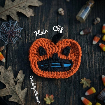 Pumpkin Halloween Hair Clip English-US