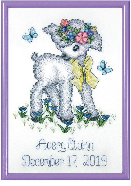 Janlynn Lamb Cross Stitch Kit