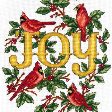 Imaginating Cardinal Joy Cross Stitch Kit - 9.4in x 12.2in