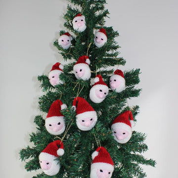 Santa Head Christmas Tree Baubles