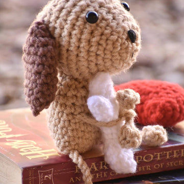 Fern the Dog and Heart Crochet Pattern