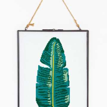 Banana Leaf in DMC - PAT0546 - Downloadable PDF