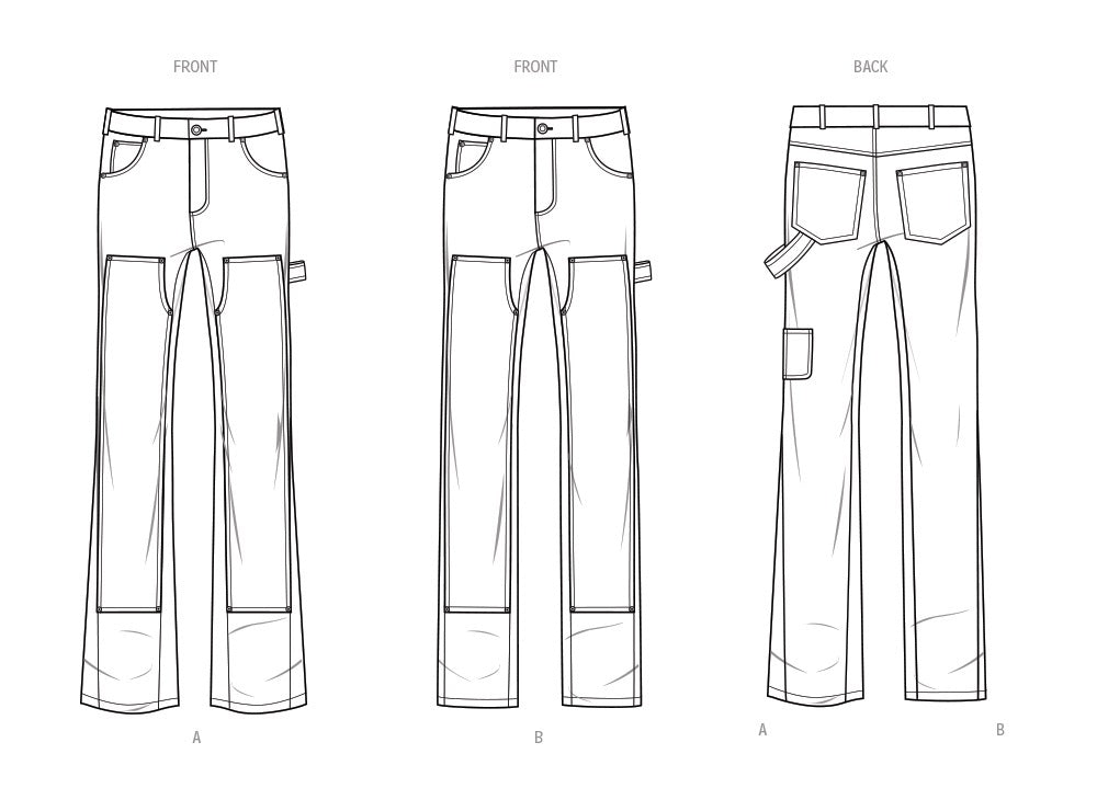 Know Me Men's Jeans by Norris Dánta Ford ME2024 - Sewing Pattern