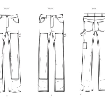 Know Me Men's Jeans by Norris Dánta Ford ME2024 - Sewing Pattern