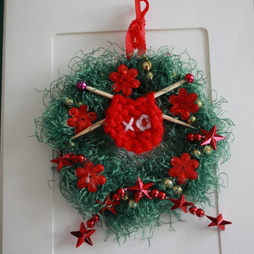 Christmas Wreath for Knitters