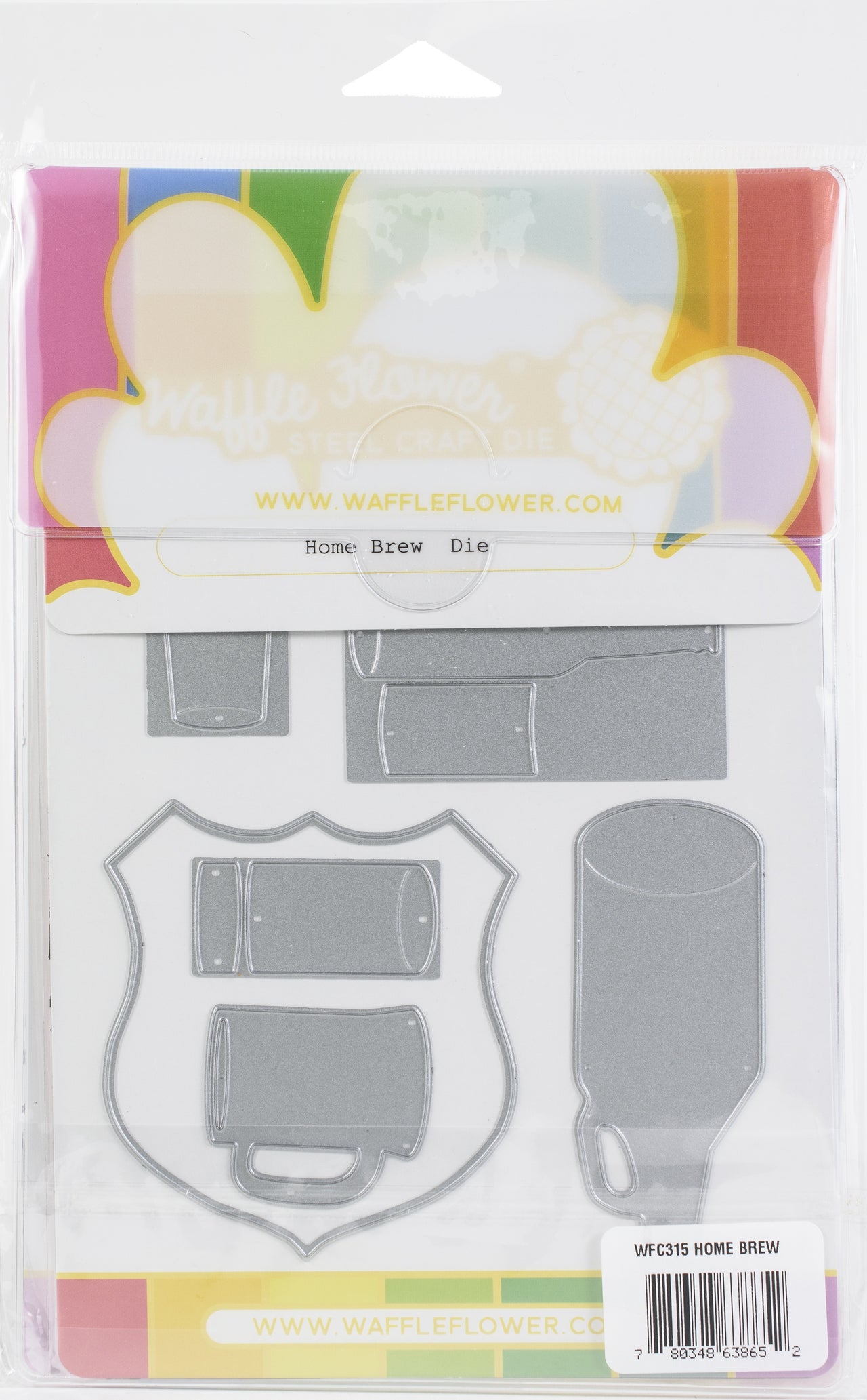 Waffle Flower Crafts Waffle Flower Stamp & Die Set - Home Brew
