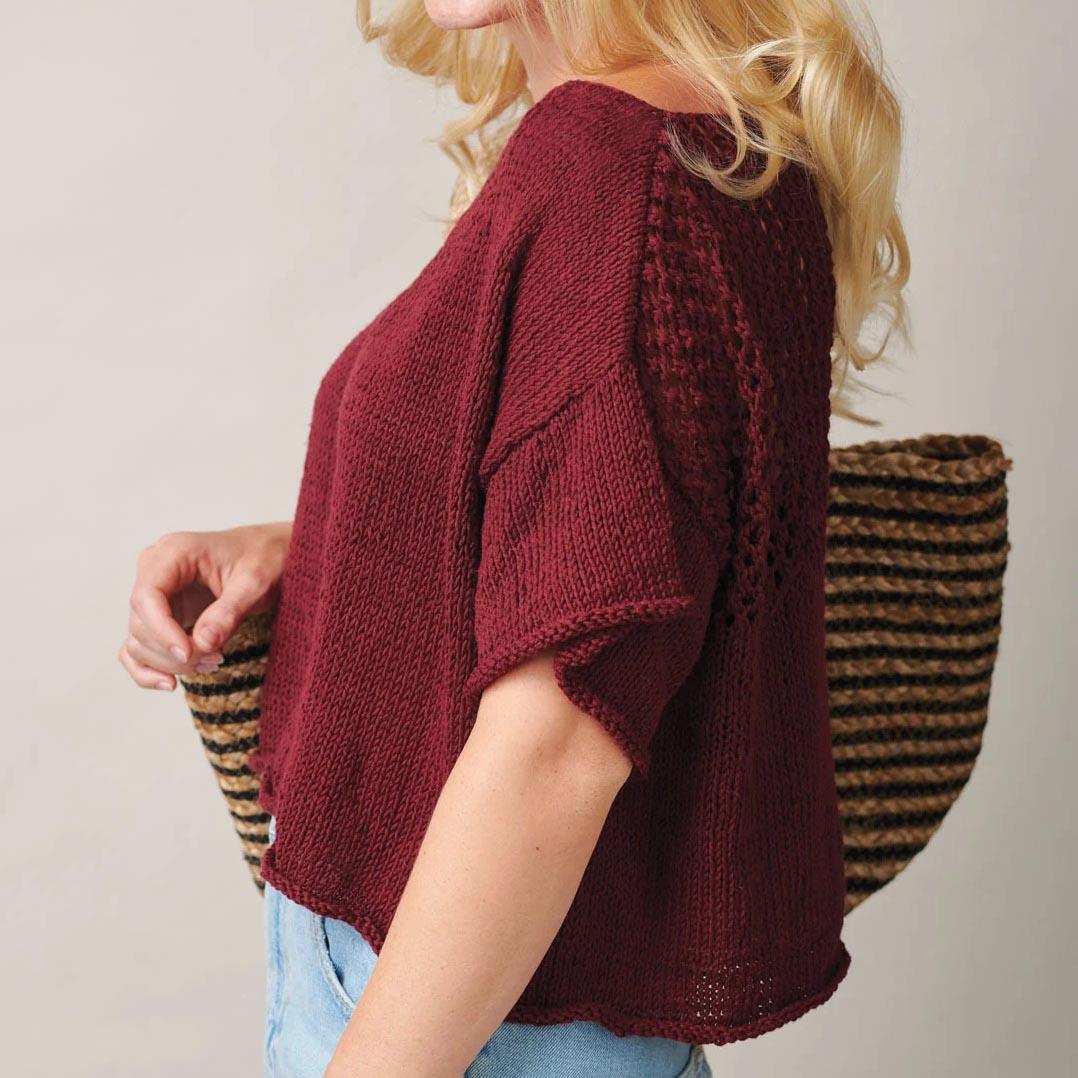Boxy T-shirt Knitting Pattern