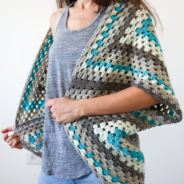 Continuous Granny Square Shrug