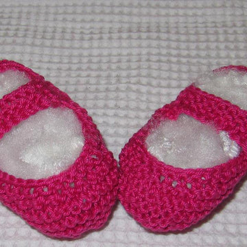 Baby Low Back Garter Stitch Shoes