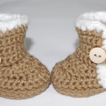 Furry Button Boots for 18 inch Dolls