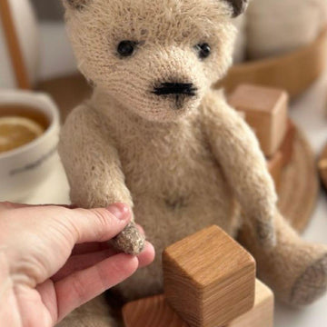 Cozy Teddy Bear Knitting Pattern PDF – Plush Toy 27 cm – Classic Teddy