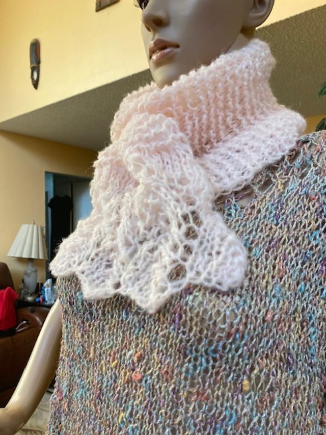 Lacey Pink neck wrap