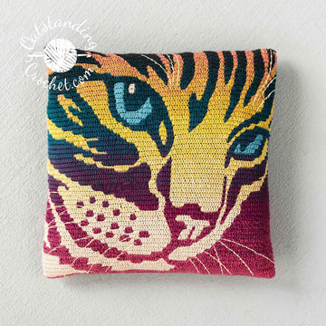 Cat Mosaic Bag and Pillow