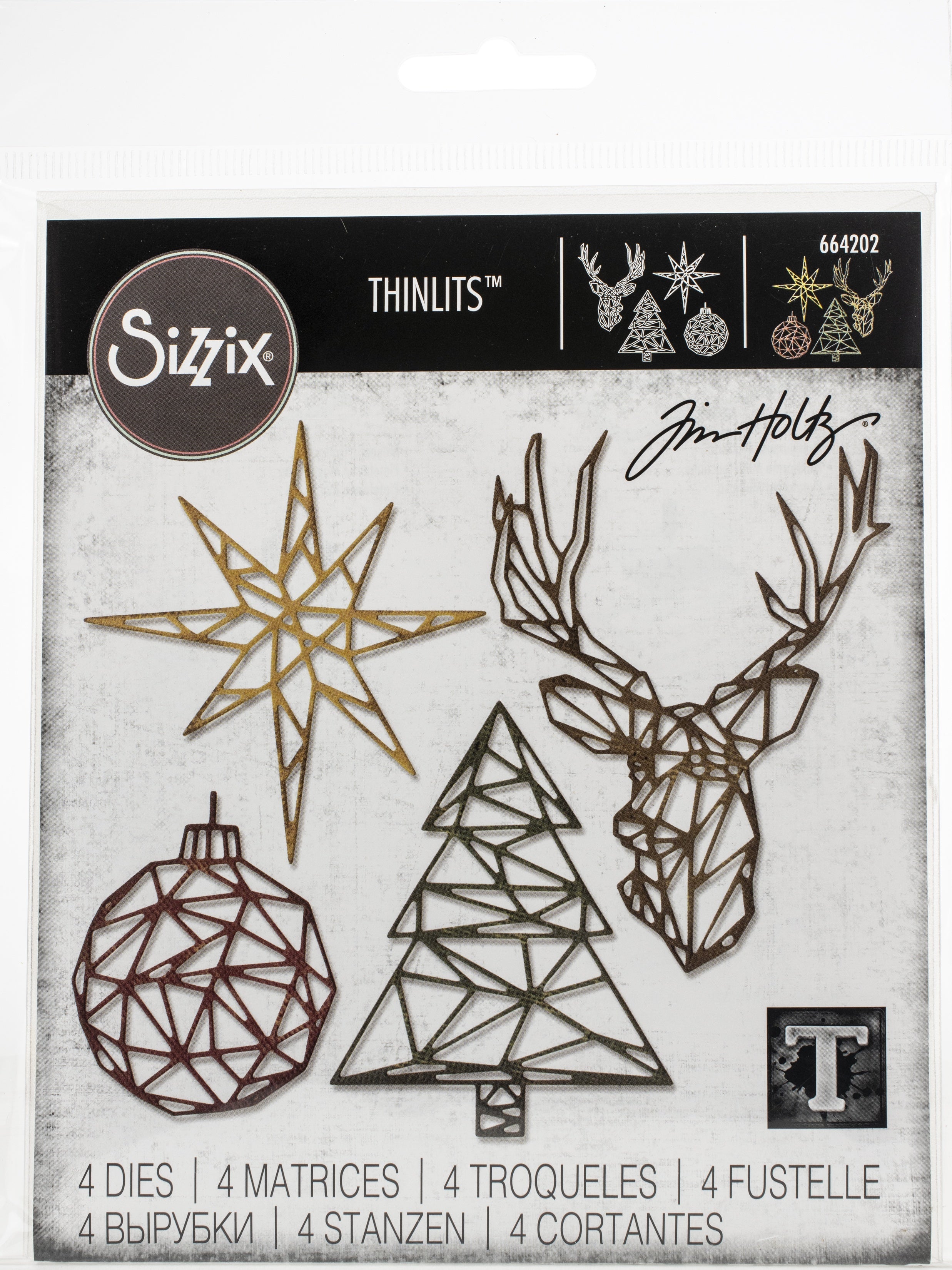 Sizzix Thinlits Dies By Tim Holtz - Geo Christmas