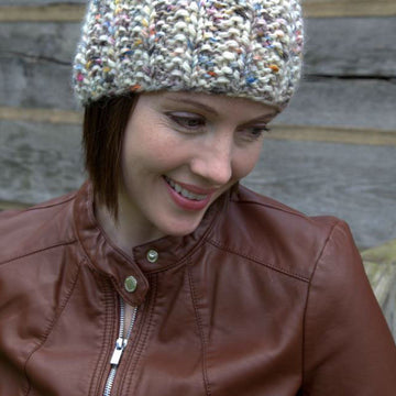 Mistake Rib Stitch Hat in Plymouth Yarn Baby Alpaca Grande Hand Dye - F586 - Downloadable PDF