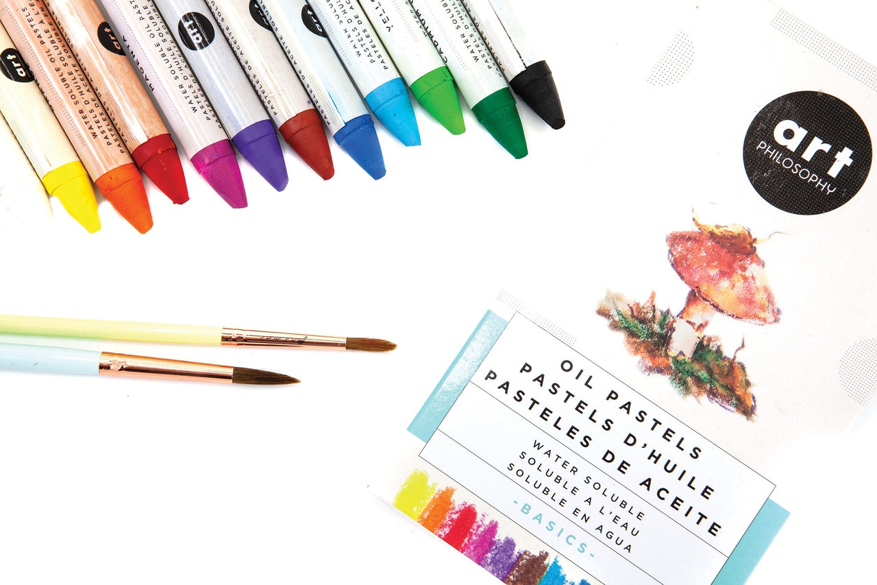 Prima Marketing Prima Art Philosophy Water Soluble Oil Pastels 12/Pkg - Basics