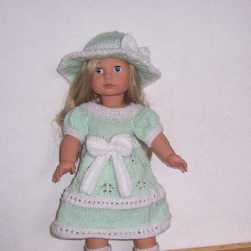 Mint Dress and Hat
