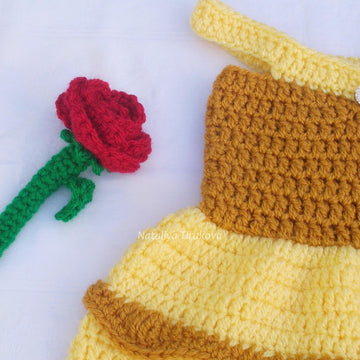 Princess Belle Hat and Dress Outfit