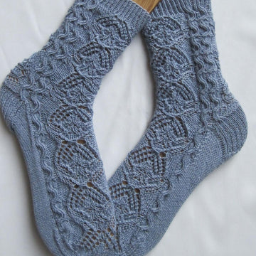 Montague Cable Lace Socks