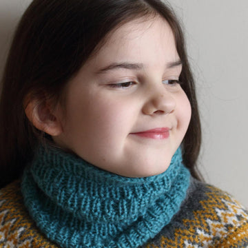 Peregrine Cowl for Aran yarn