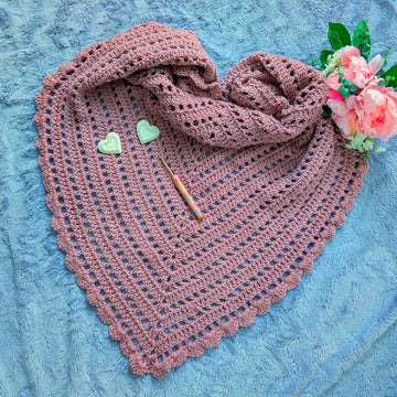 Crochet Sparkly Vintage Shawl Pattern