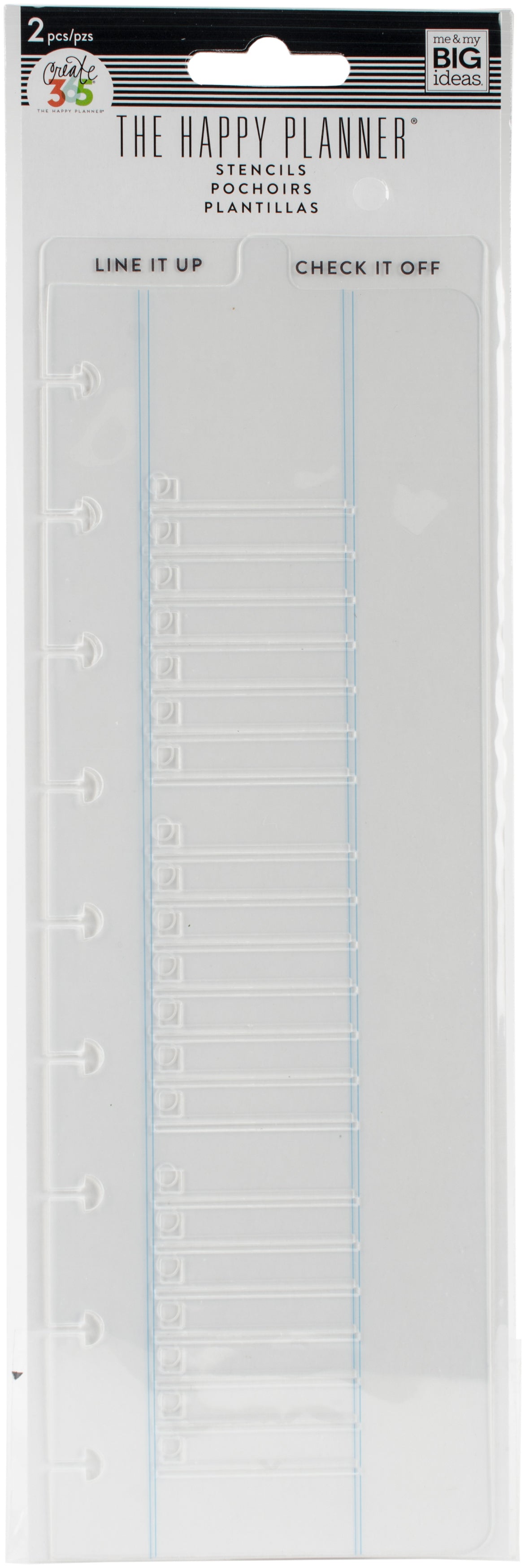 The Happy Planner Classic Stencils 2/Pkg - Line It Up & Check It Off