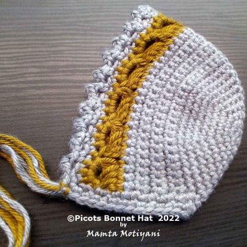 Picots Bonnet Hat | Crochet Pattern | Infant Size
