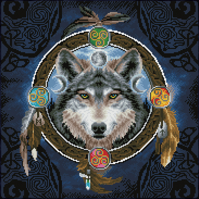 Diamond Dotz Celtic Wolf Guide Diamond Painting Kit