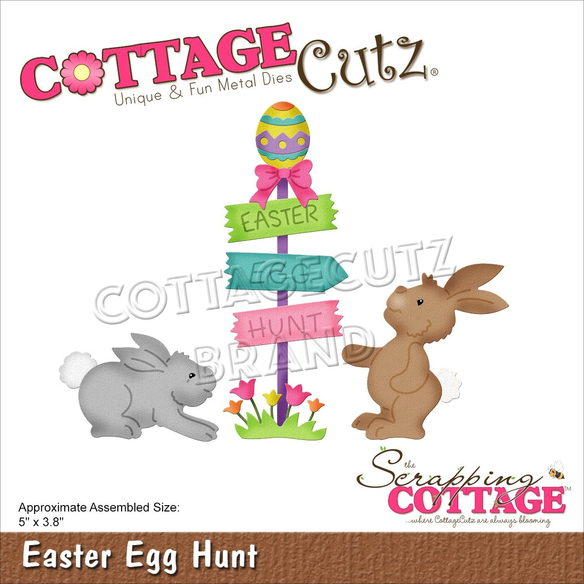 CottageCutz Dies - Easter Egg Hunt 5"X3.8"