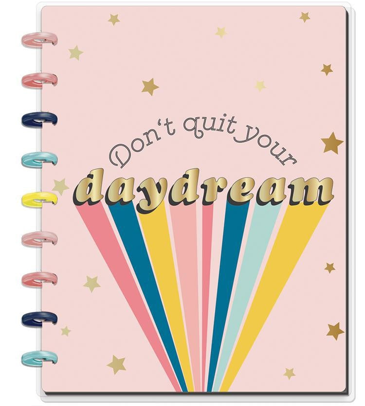 Happy Planner Medium Notebook W/60 Sheets - Don't Quit Your Daydream