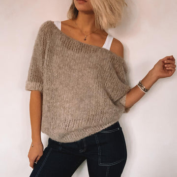 Simple Sweater "Alpaca Silk"