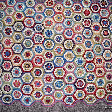 Flower to Hexagon Blanket
