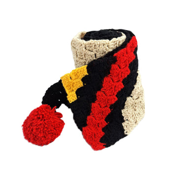 Red Black Beige Scarf C2C