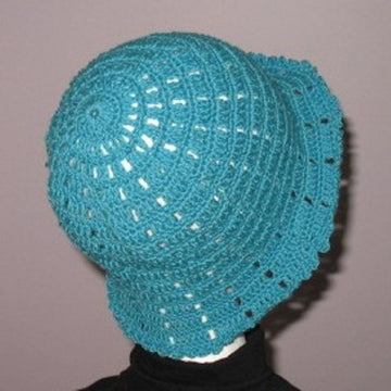 Aqua Rose Flower Hat