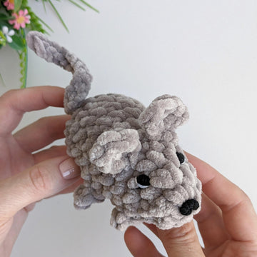 Crochet mouse pattern, easy crochet amigurumi pattern, crochet animals plush pattern