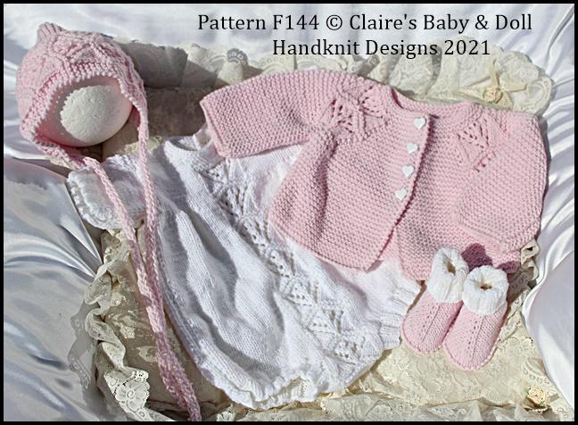 Romper & Jacket Set 16-22 inch dolls/newborn/0-3m baby
