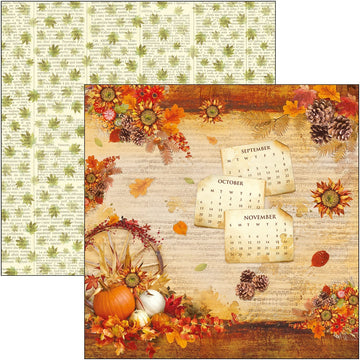 Ciao Bella Double-Sided Cardstock 90lb 12"X12" 12/Pkg - Sound Of Autumn