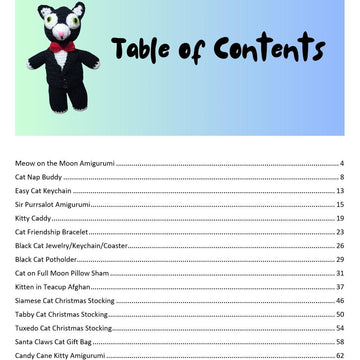 Furry Felines Crochet Patterns Ebook