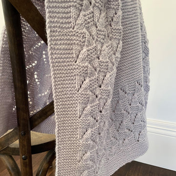 Aran Lace Baby Blanket BJ84