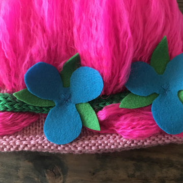 Princess Poppy and Branch inspired Troll Hats