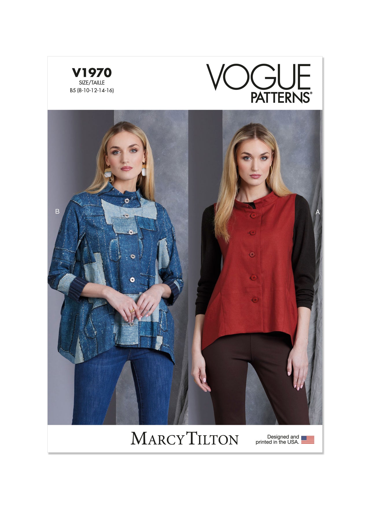 Vogue Sewing Misses' Vest and Jacket by Marcy Tilton V1970 - Sewing Pattern
