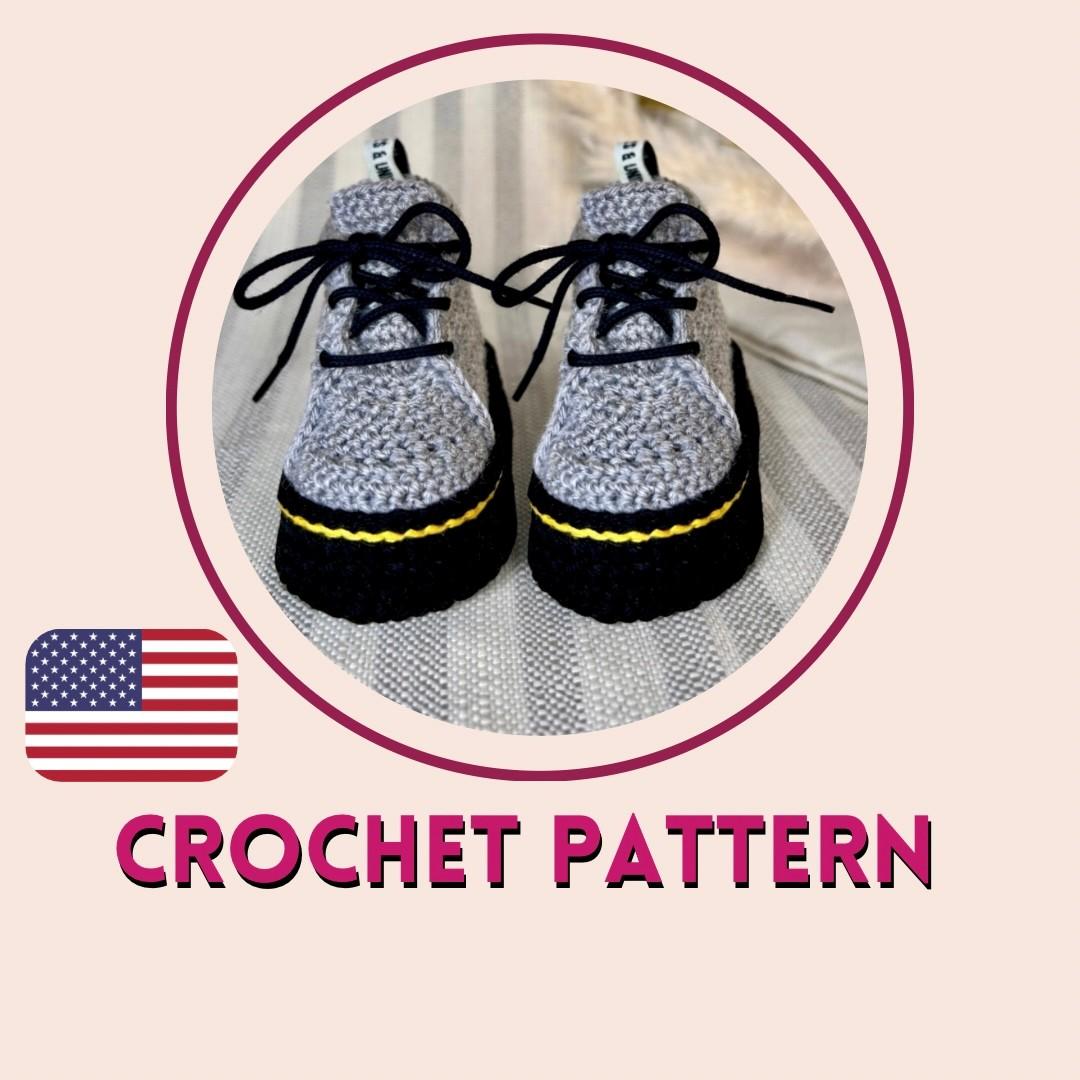 DIY baby shoes sneakers booties „Dr. Martens / Docs“