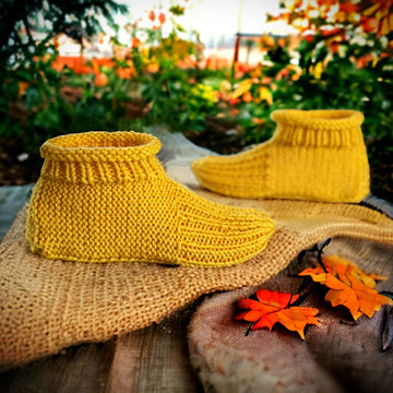 Granny Slippers with a Cuff