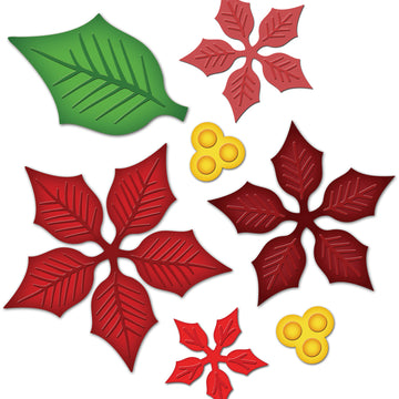 Spellbinders Shapeabilities Dies - Layered Poinsettia